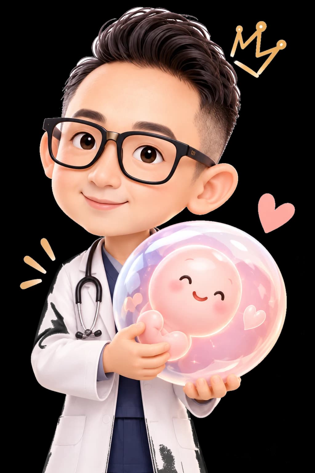 小王子醫師抱著發光的胚胎:讓愛有機會發芽